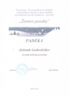 KONKURSAS – FESTIVALIS „ŽIEMOS PASAKA-2021“