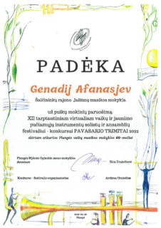 Festivalis – konkursas „PAVASARIO TRIMITAI 2022”