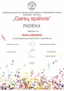 Konkursas „GARSŲ SPALVOS”