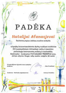 Festivalis – konkursas „PAVASARIO TRIMITAI 2022”