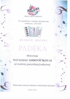Konkursas- festivalis „MUZIKINĖ MOZAIKA 2022“
