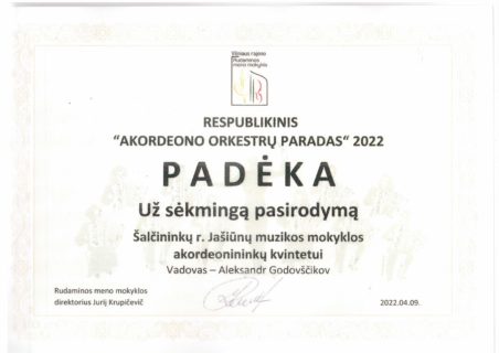 AKORDEONO ORKESTRŲ PARADAS