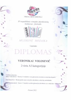 Konkursas- festivalis „MUZIKINĖ MOZAIKA 2022“