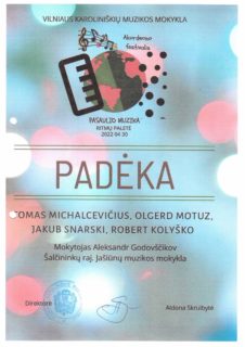 FESTIVALIS  „PASAULIO MUZIKA: RITMŲ PALETĖ“