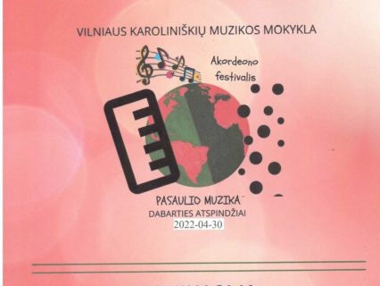 FESTIVALIS  „PASAULIO MUZIKA: RITMŲ PALETĖ“