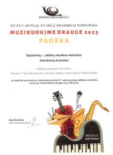 KONKURSAS „MUZIKUOKIME DRAUGE 2023“