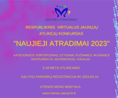 KONKURSAS „NAUJIEJI ATRADIMAI 2023“