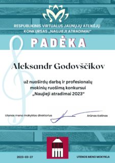 KONKURSAS „NAUJIEJI ATRADIMAI 2023“