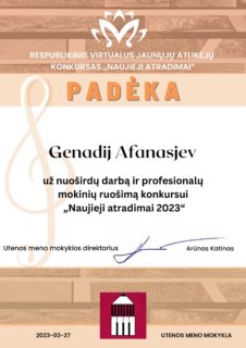 KONKURSAS „NAUJIEJI ATRADIMAI 2023“