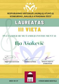 KONKURSAS „NAUJIEJI ATRADIMAI 2023“