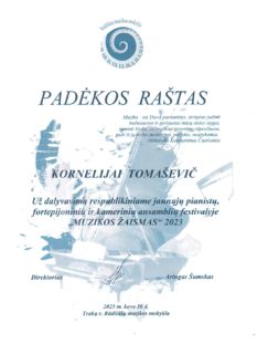 FESTIVALIS ,,MUZIKOS ŽAISMAS”