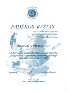 FESTIVALIS ,,MUZIKOS ŽAISMAS”