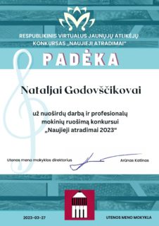 KONKURSAS „NAUJIEJI ATRADIMAI 2023“