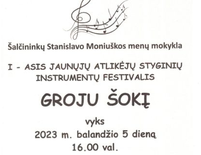 FESTIVALIS ,,GROJU ŠOKĮ“