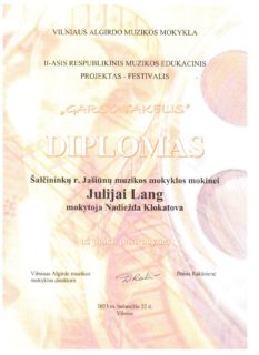 PROJEKTAS – FESTIVALIS „GARSO TAKELIS“
