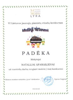 KONKURSAS „MAŽIEJI VIRTUOZAI“