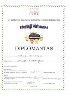 KONKURSAS „MAŽIEJI VIRTUOZAI“