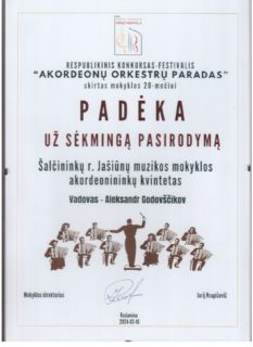AKORDEONŲ ORKESTRŲ PARADAS 2024