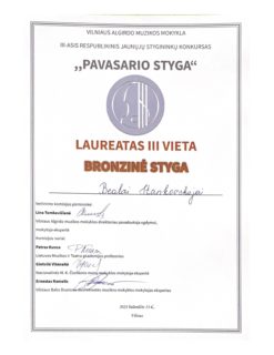 KONKURSAS „PAVASARIO STYGA“