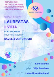 KONKURSAS „NAUJIEJI ATRADIMAI 2024“