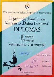 KONKURSAS „DAINA LIETUVAI“