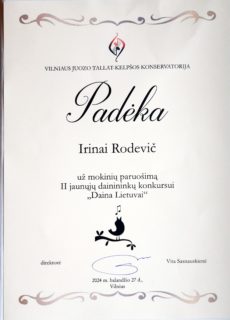 KONKURSAS „DAINA LIETUVAI“