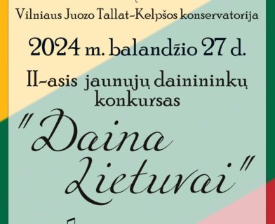 KONKURSAS „DAINA LIETUVAI“
