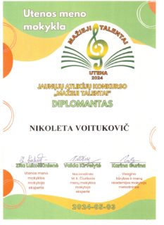 KONKURSAS „MAŽIEJI TALENTAI 2024“