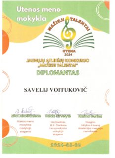 KONKURSAS „MAŽIEJI TALENTAI 2024“