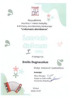 KONKURSAS „LINKSMASIS AKORDEONAS 2024“