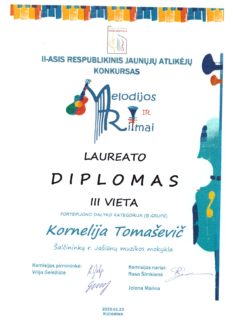 KONKURSAS „MELODIJOS IR RITMAI“