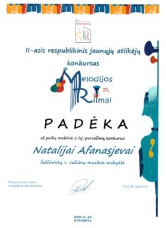 KONKURSAS „MELODIJOS IR RITMAI“