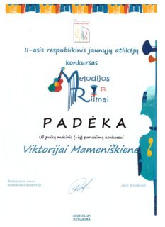 KONKURSAS „MELODIJOS IR RITMAI“