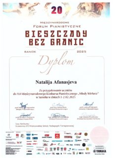 TARPTAUTINIS PIANISTŲ FORUMAS „BIESZCZADY BEZ GRANIC“