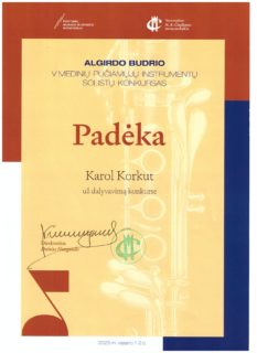 ALGIRDO BUDRIO V MEDINIŲ PUČIAMŲJŲ INSTRUMENTŲ SOLISTŲ KONKURSAS