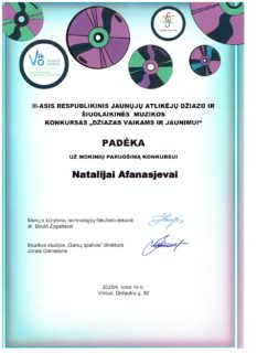 KONKURSAS „DŽIAZAS VAIKAMS IR JAUNIMUI“
