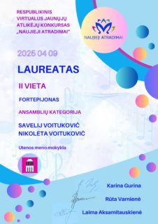 KONKURSAS „NAUJIEJI ATRADIMAI 2025“