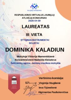 KONKURSAS „NAUJIEJI ATRADIMAI 2026“