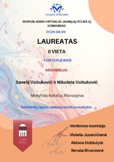 KONKURSAS „NAUJIEJI ATRADIMAI 2026“